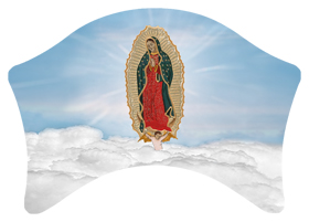 Lady of Guadalupe Clouds Blue